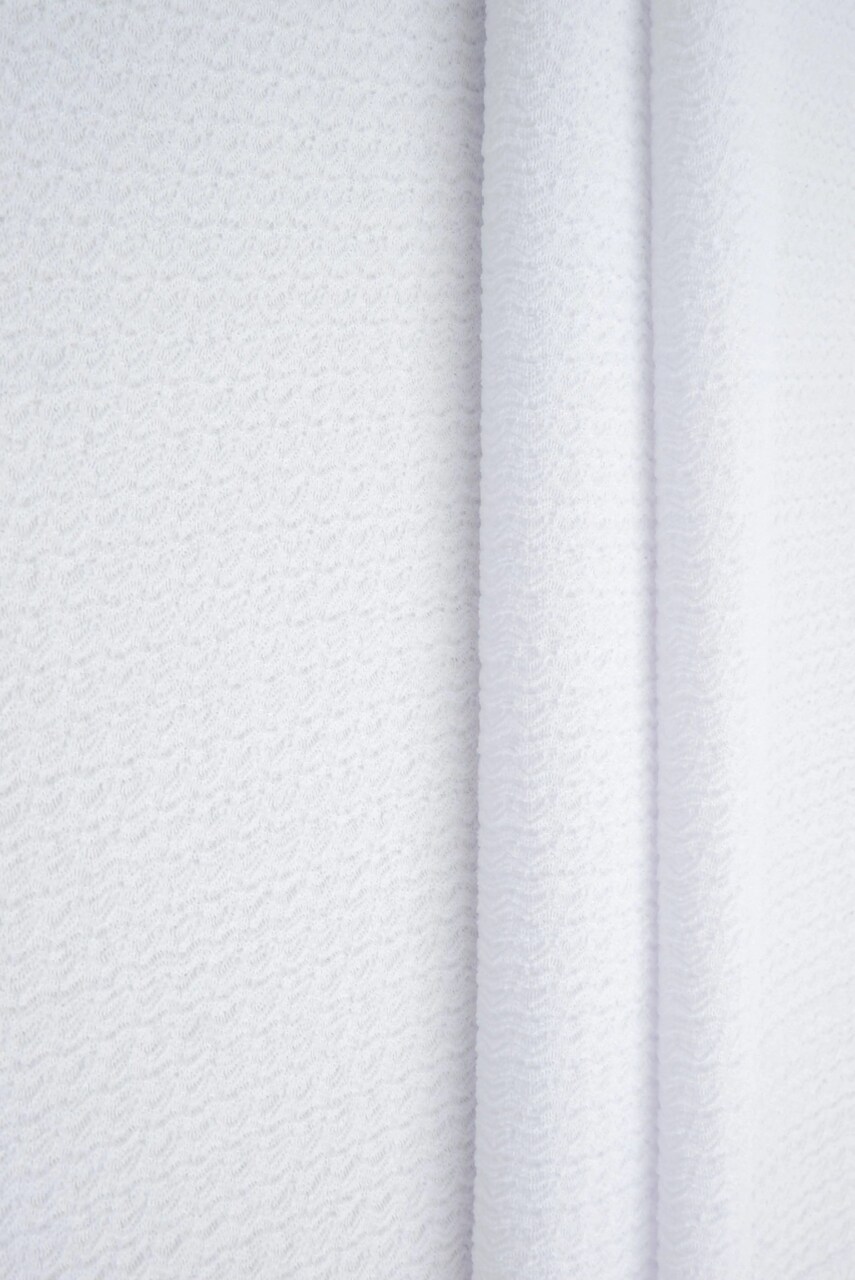 Mini Missoni Fabric 1 Yard White Soft Stretch Lightweight 56/58" Wide